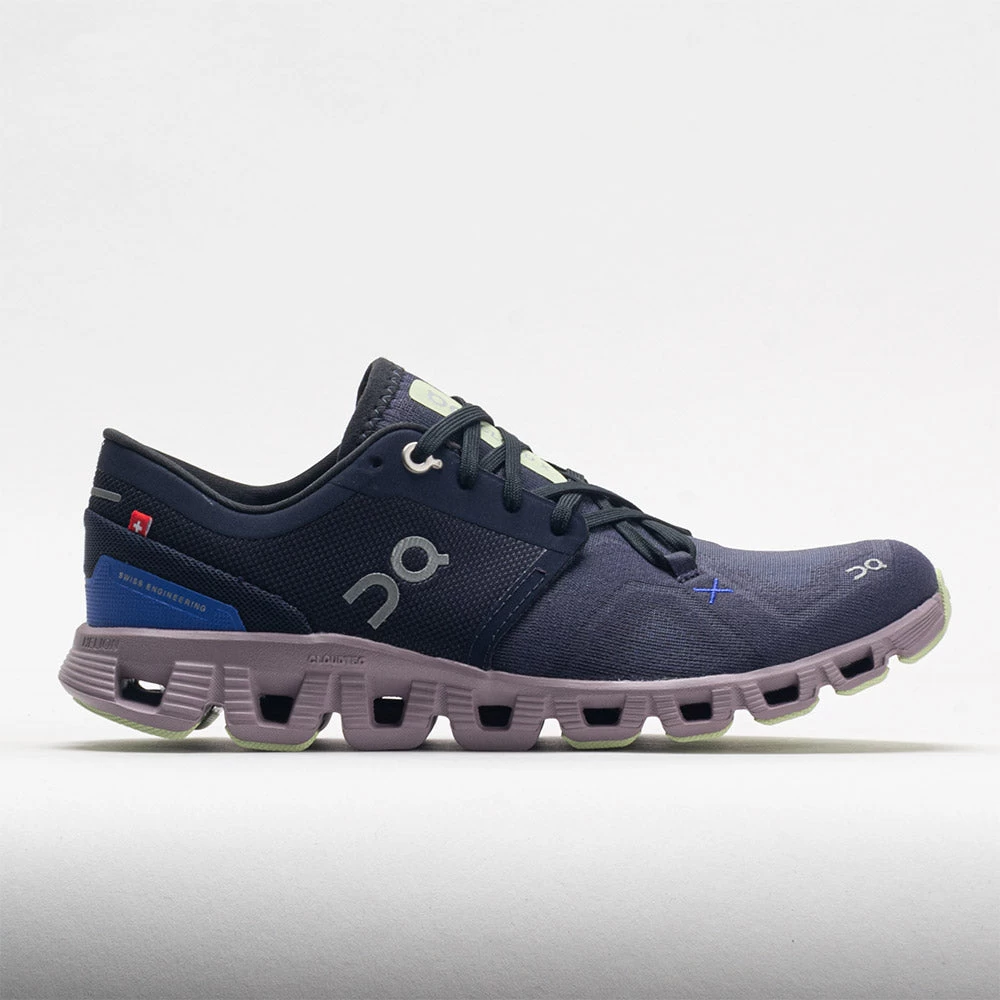 On Running On Cloud X 3 Women's Midnight/Heron 3 On Running On Cloud X 3 Women's Midnight/Heron
